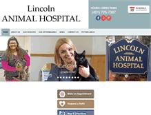 Tablet Screenshot of lincolnanimalhospital.org